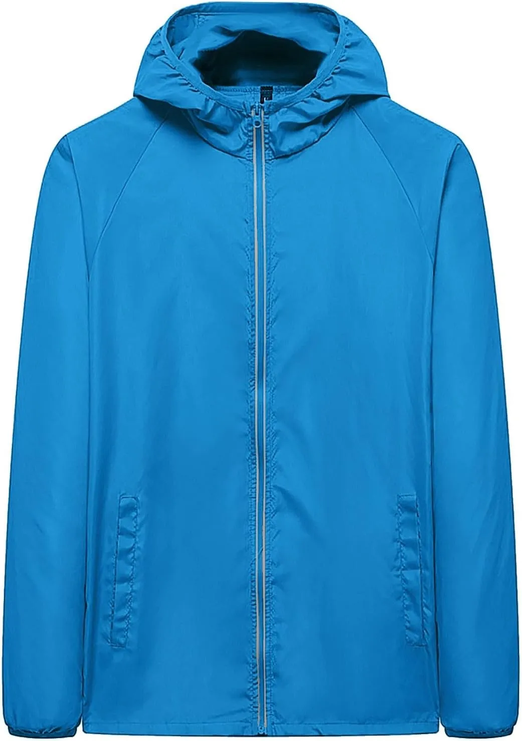 2023 Lightweight Rain Jackets for Women Plain Waterproof Windbreaker Jacket Women Packable Raincoat Rain Coats with Hood