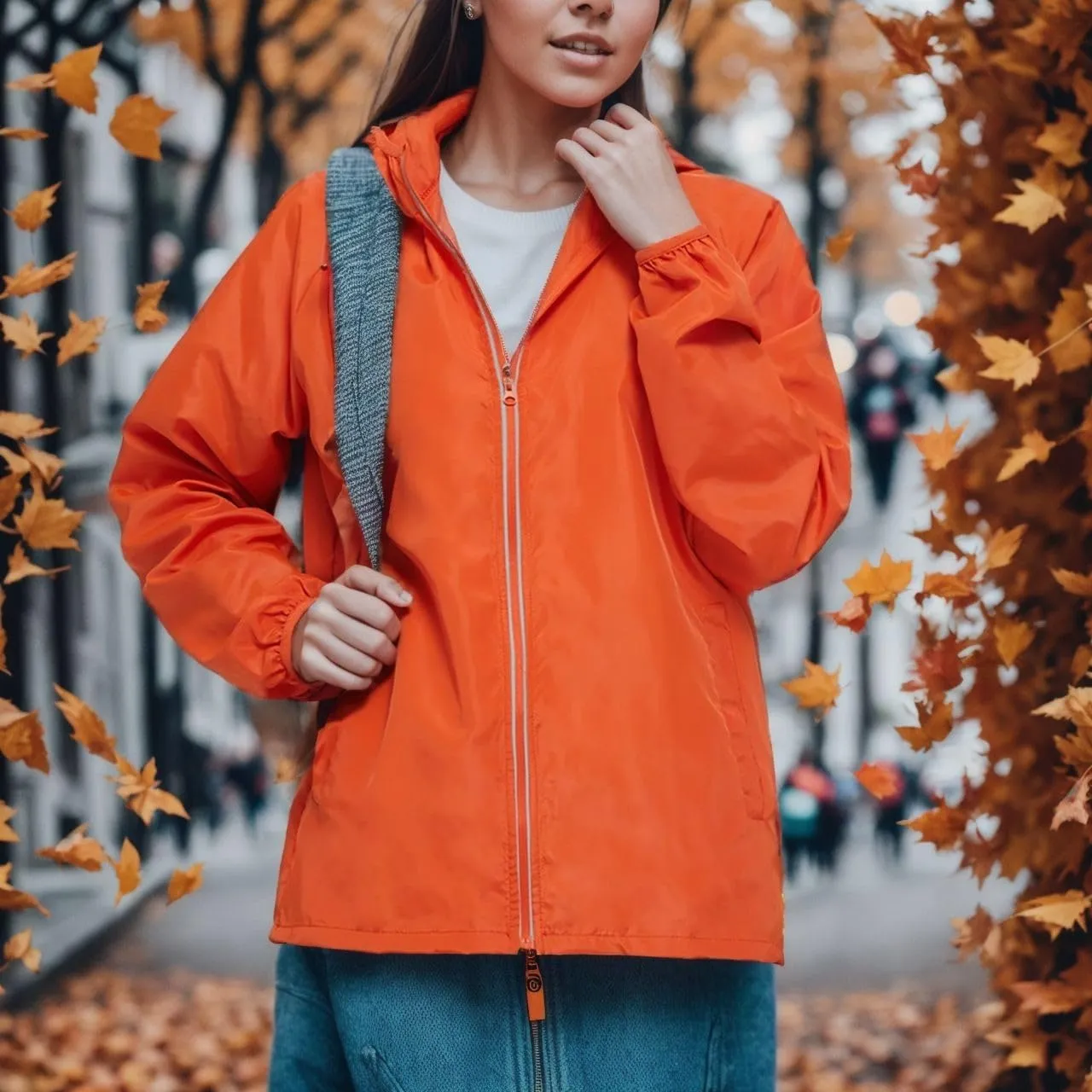 2023 Lightweight Rain Jackets for Women Plain Waterproof Windbreaker Jacket Women Packable Raincoat Rain Coats with Hood