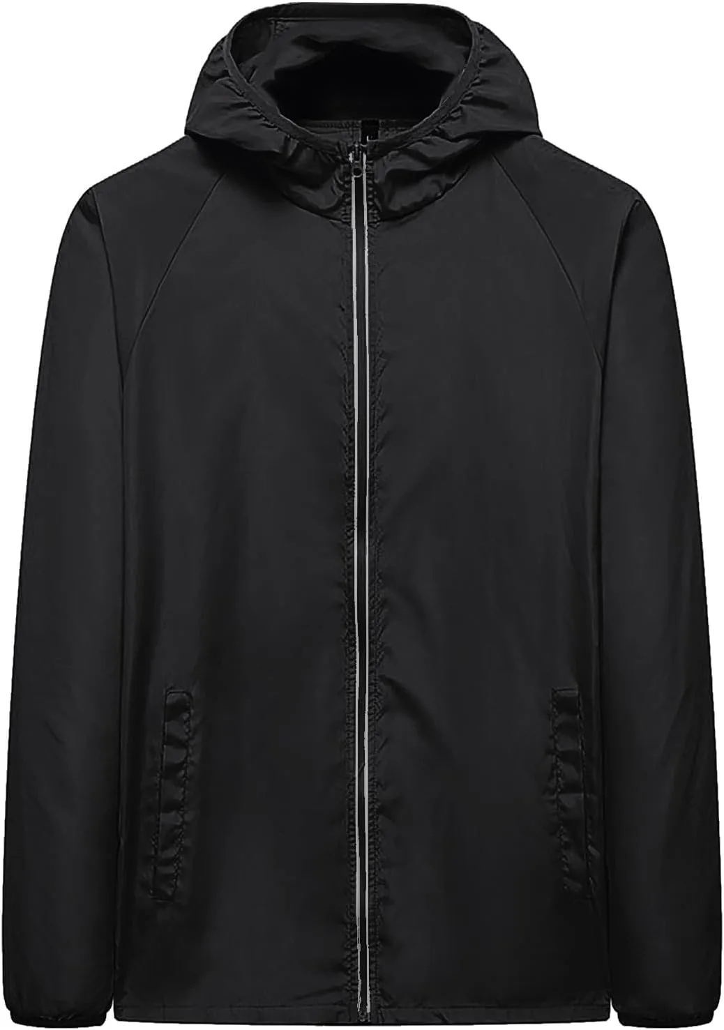 2023 Lightweight Rain Jackets for Women Plain Waterproof Windbreaker Jacket Women Packable Raincoat Rain Coats with Hood