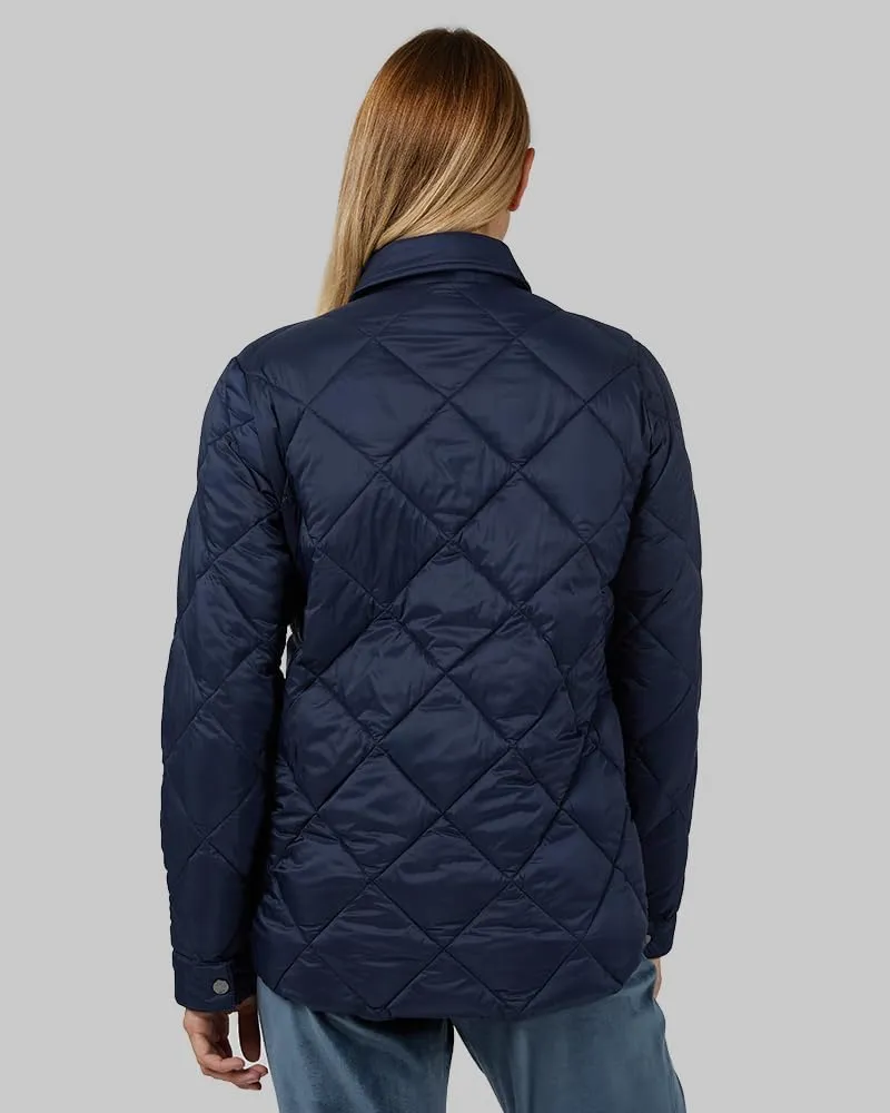 32 Degrees Women's Lightweight Recycled Poly-Fill Shirt Jacket | Quilted | Semi-Fitted | Snap Pockets