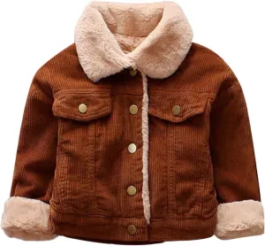 3Months-3 Years Old Kids Baby Girls Boys Winter Solid Coat Cloak Jacket Thick Warm Outerwear Clothes