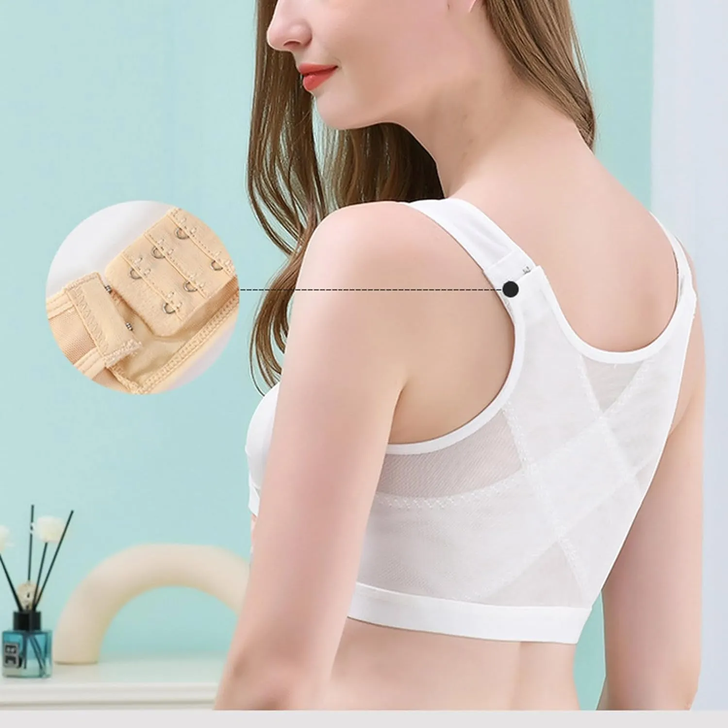 4 Pcs Wireless Plus Size Sports Bras High Support Breathable Bra Lift-Up Air Cooling for Gym/Running/Daily Wear