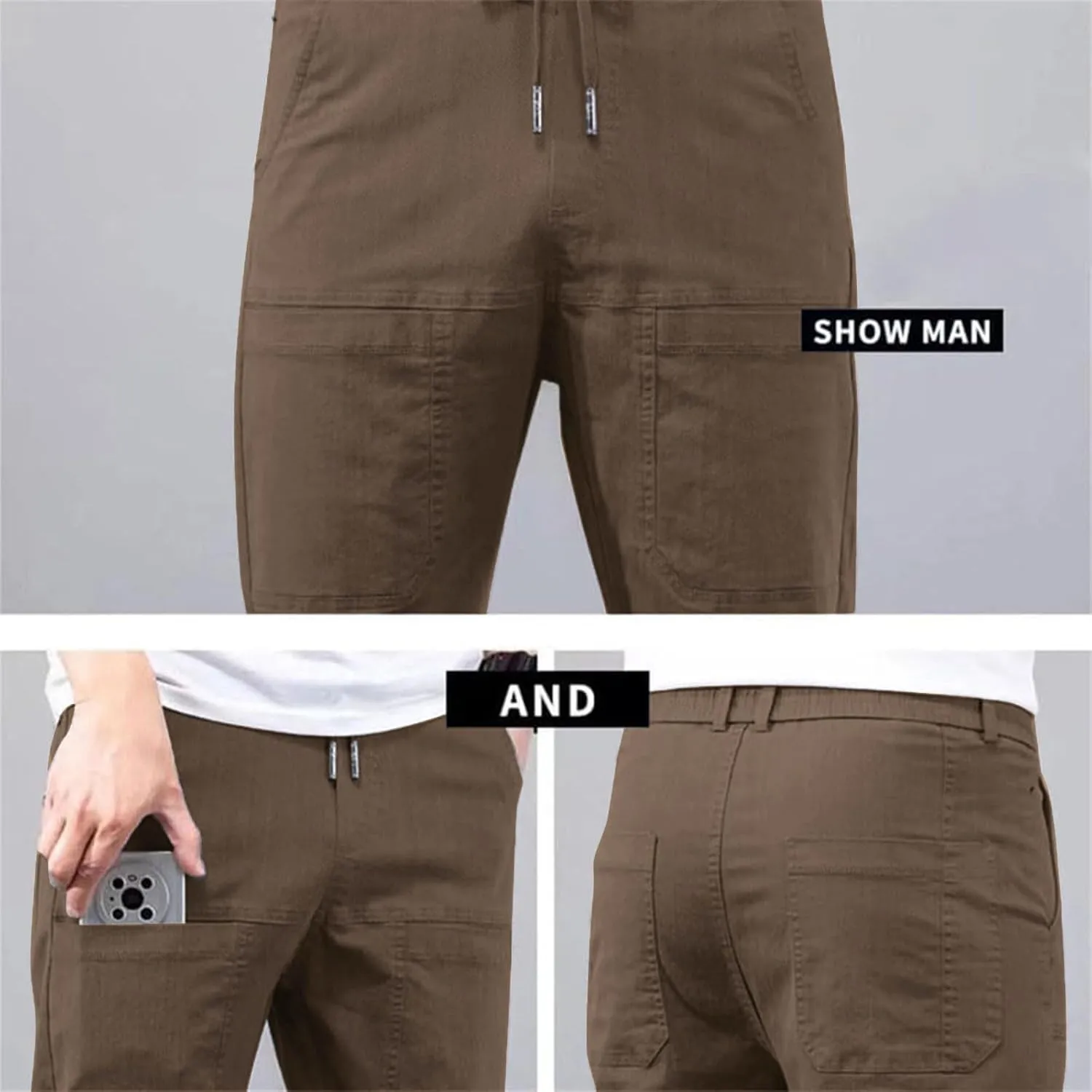 Acegents Cargo Pants, Acegents Mens Cargo Pants, Acegents Multipants - High Stretch Multi-Pocket Durable Cargo Pants