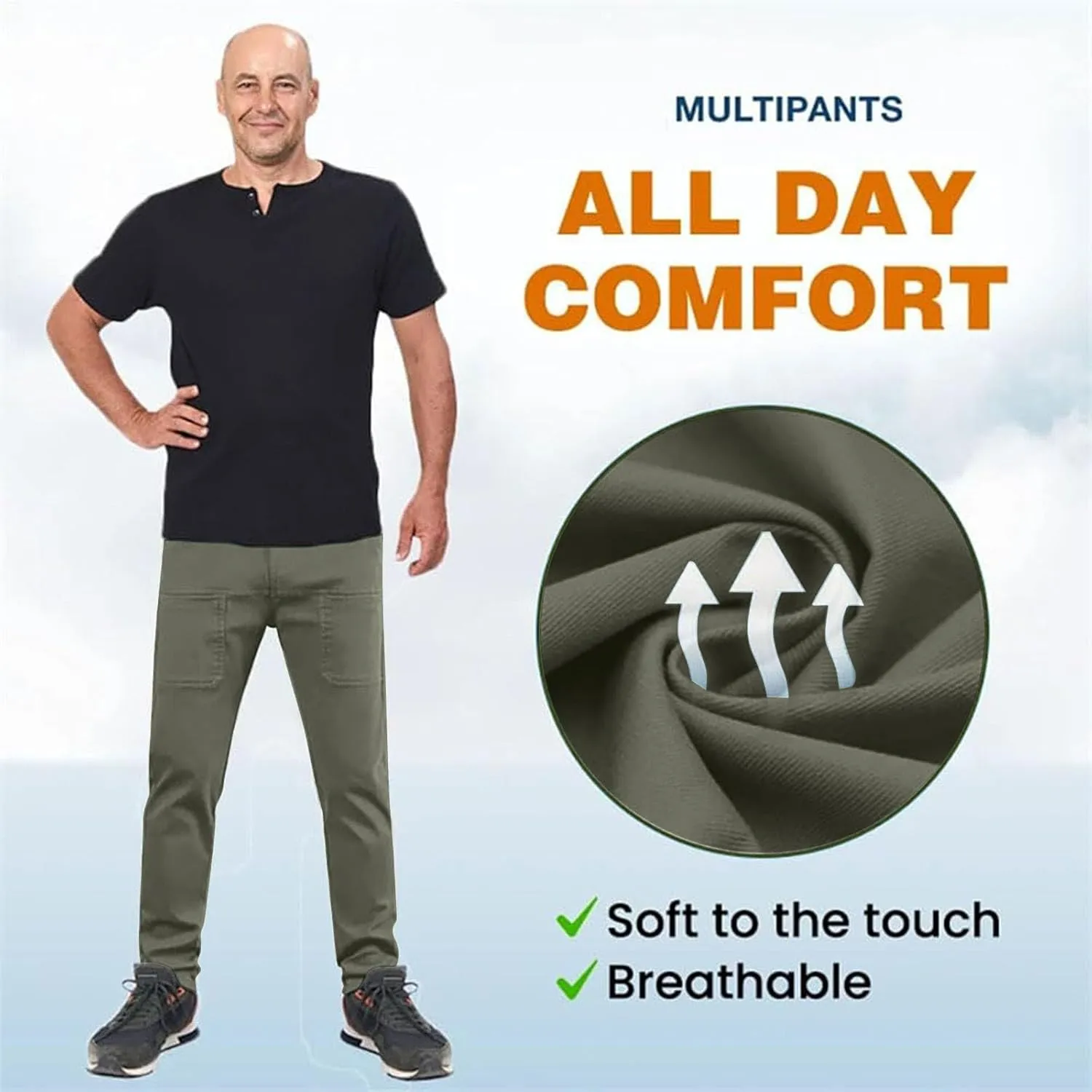 Acegents Cargo Pants, Acegents Mens Cargo Pants, Acegents Multipants - High Stretch Multi-Pocket Durable Cargo Pants