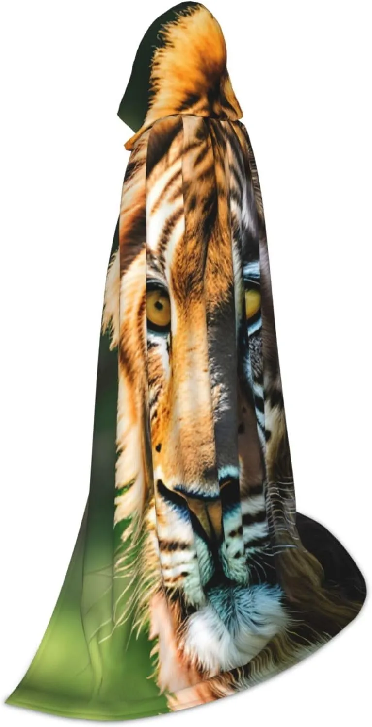 African Animals Hooded Cloak Coat Winter Warm Long Cloak Cosplay Costumes Outerwear Carnivals Hoodies Capes