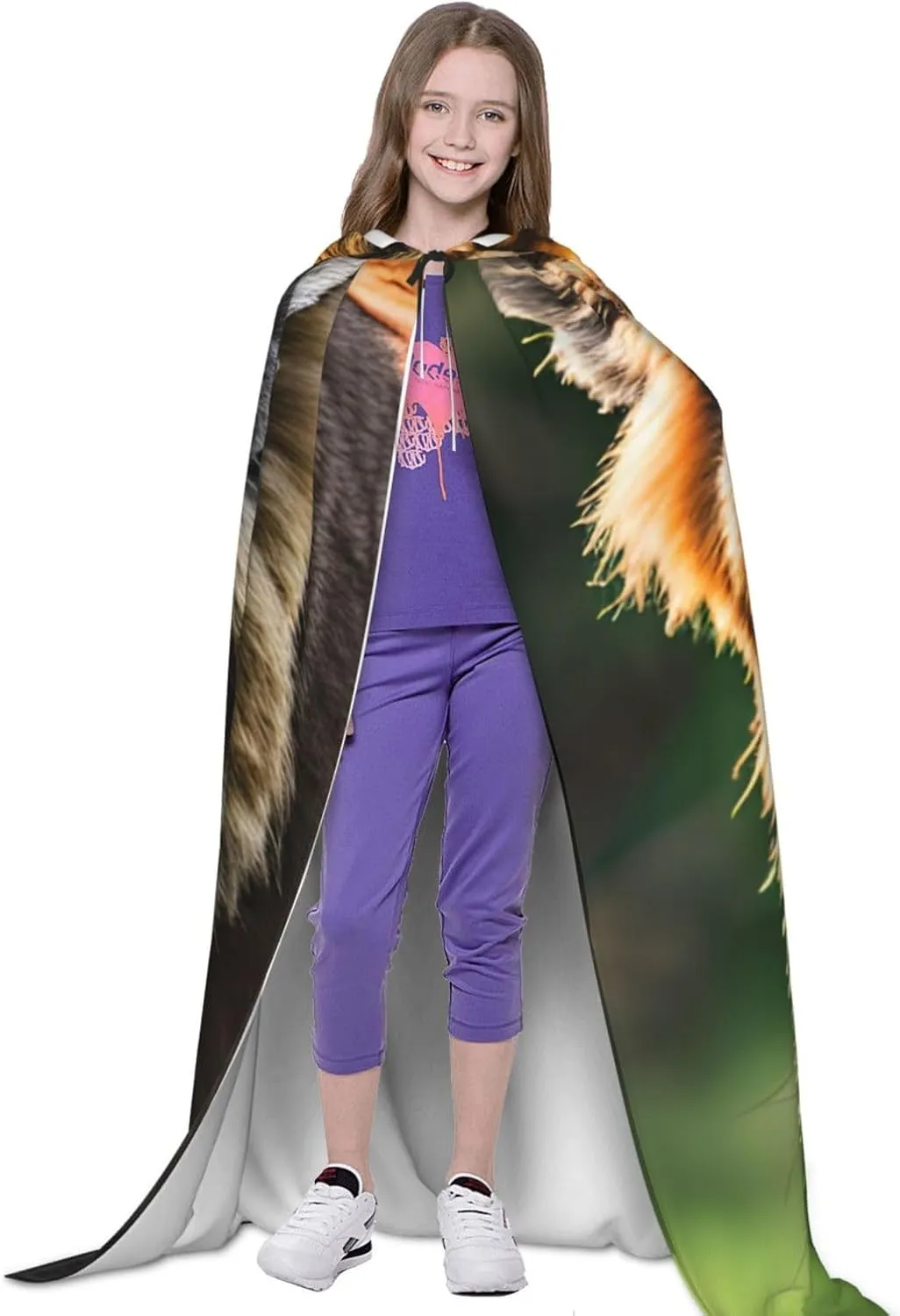 African Animals Hooded Cloak Coat Winter Warm Long Cloak Cosplay Costumes Outerwear Carnivals Hoodies Capes