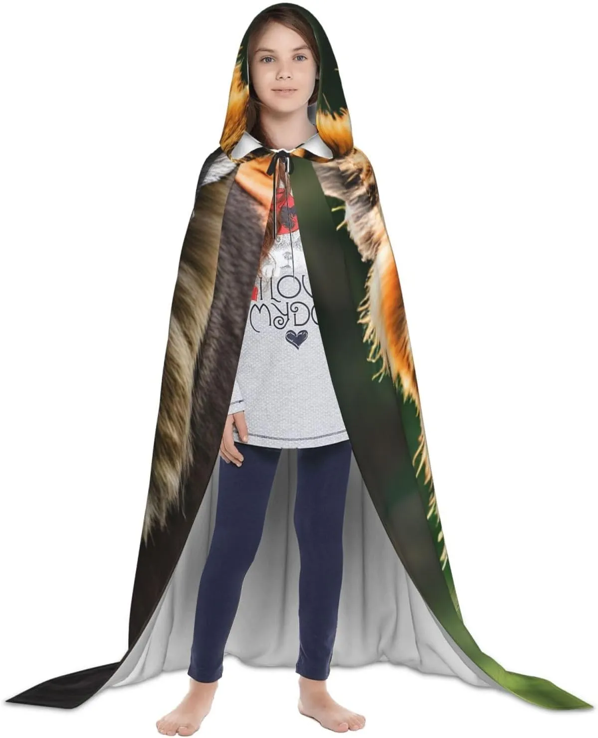 African Animals Hooded Cloak Coat Winter Warm Long Cloak Cosplay Costumes Outerwear Carnivals Hoodies Capes