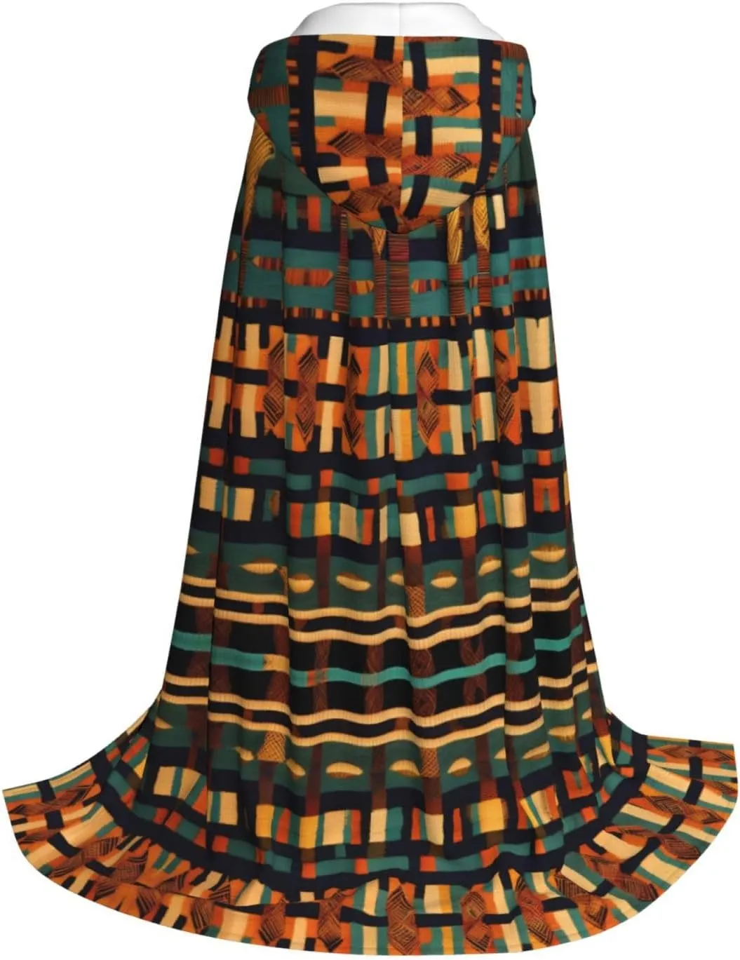 African Classic Weave Hooded Cloak Coat Winter Warm Long Cloak Cosplay Costumes Outerwear Carnivals Hoodies Capes