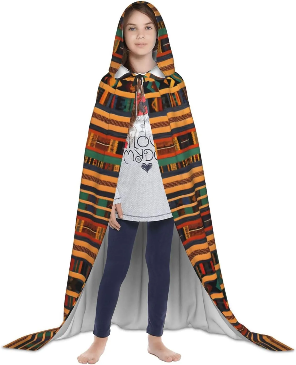 African Weaving Hooded Cloak Coat Winter Warm Long Cloak Cosplay Costumes Outerwear Carnivals Hoodies Capes