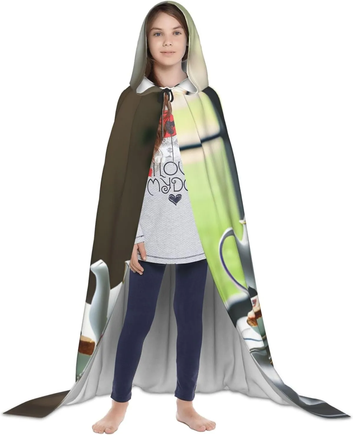 Afternoon Tea Hooded Cloak Coat Winter Warm Long Cloak Cosplay Costumes Outerwear Carnivals Hoodies Capes