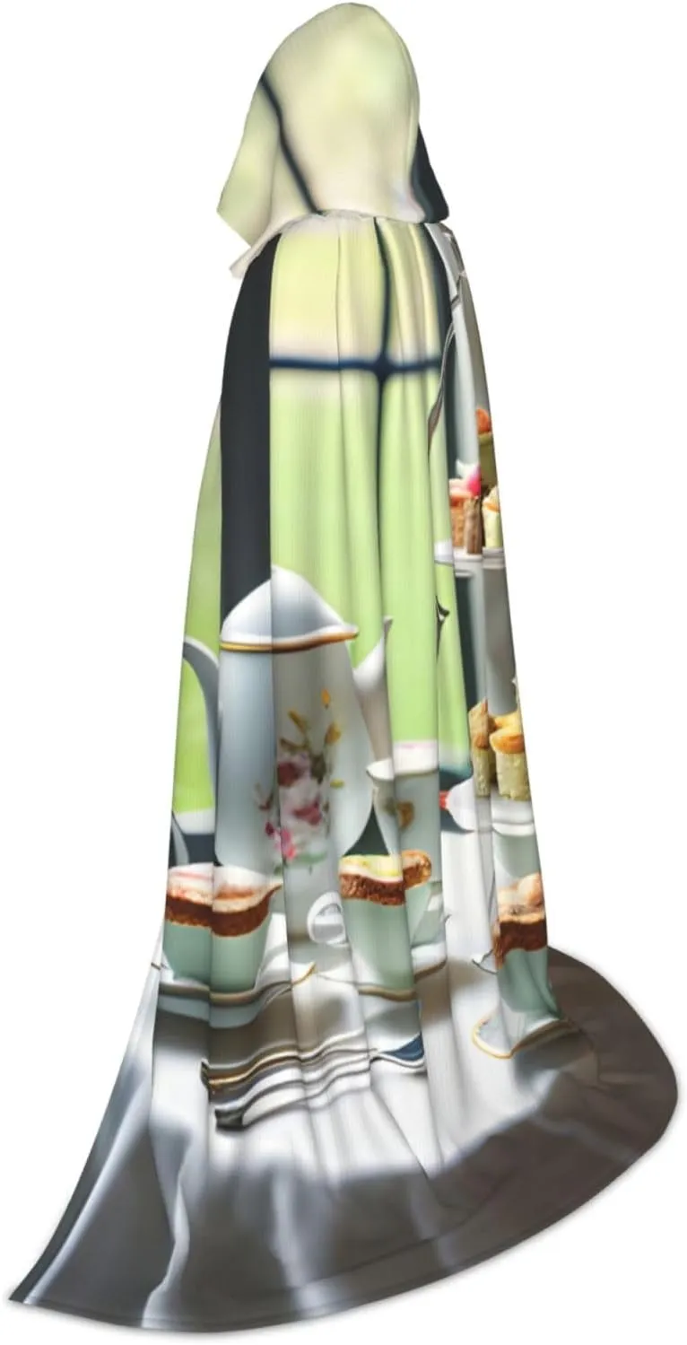 Afternoon Tea Hooded Cloak Coat Winter Warm Long Cloak Cosplay Costumes Outerwear Carnivals Hoodies Capes