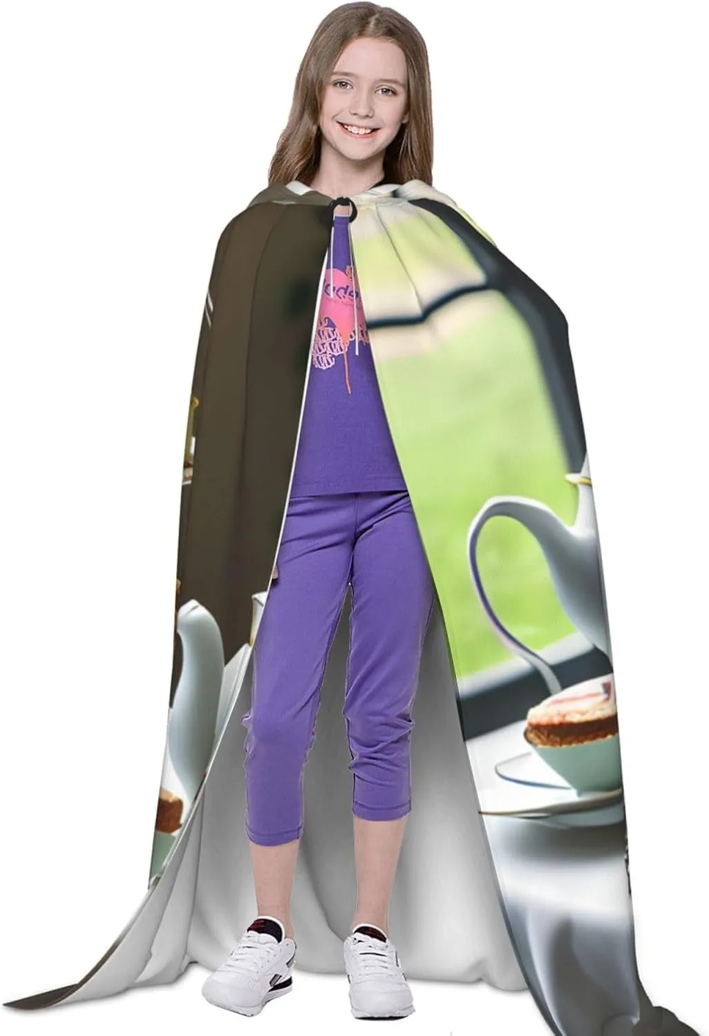 Afternoon Tea Hooded Cloak Coat Winter Warm Long Cloak Cosplay Costumes Outerwear Carnivals Hoodies Capes