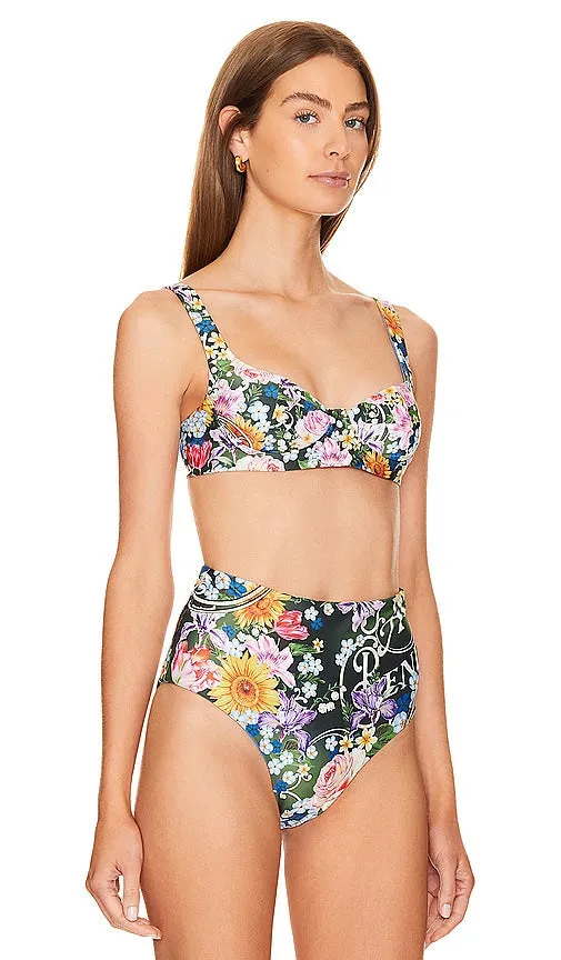 Agua Bendita Balena Top in Green