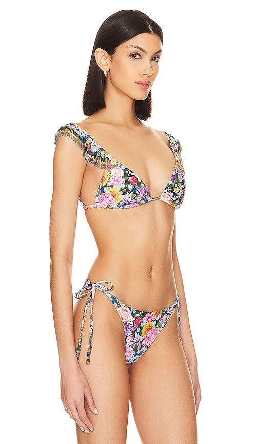Agua Bendita Rosie Top in Blue