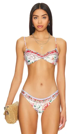 Agua Bendita Stacy Bandeau Top in Red