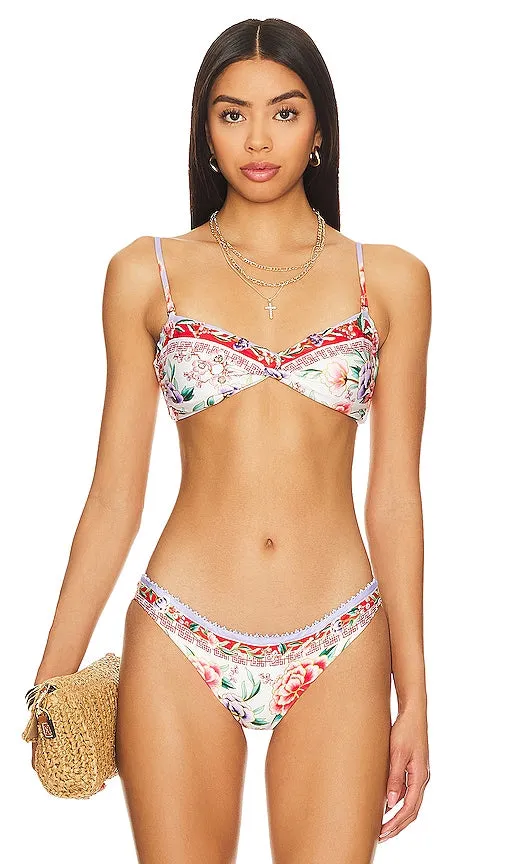 Agua Bendita Stacy Bandeau Top in Red