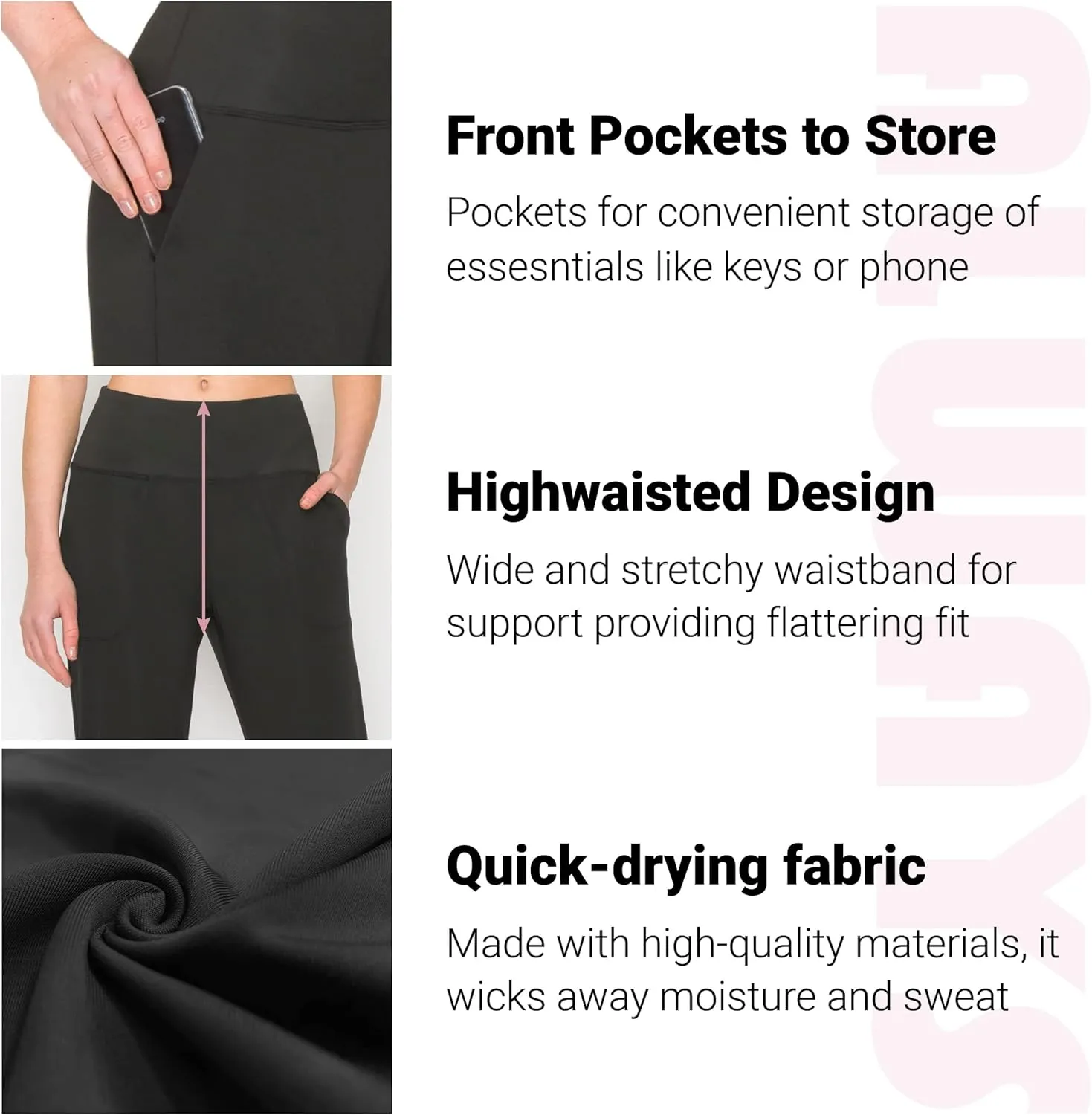 ALWAYS Women's Jogger with Pockets - Soft Full & Capri Sweat Pants