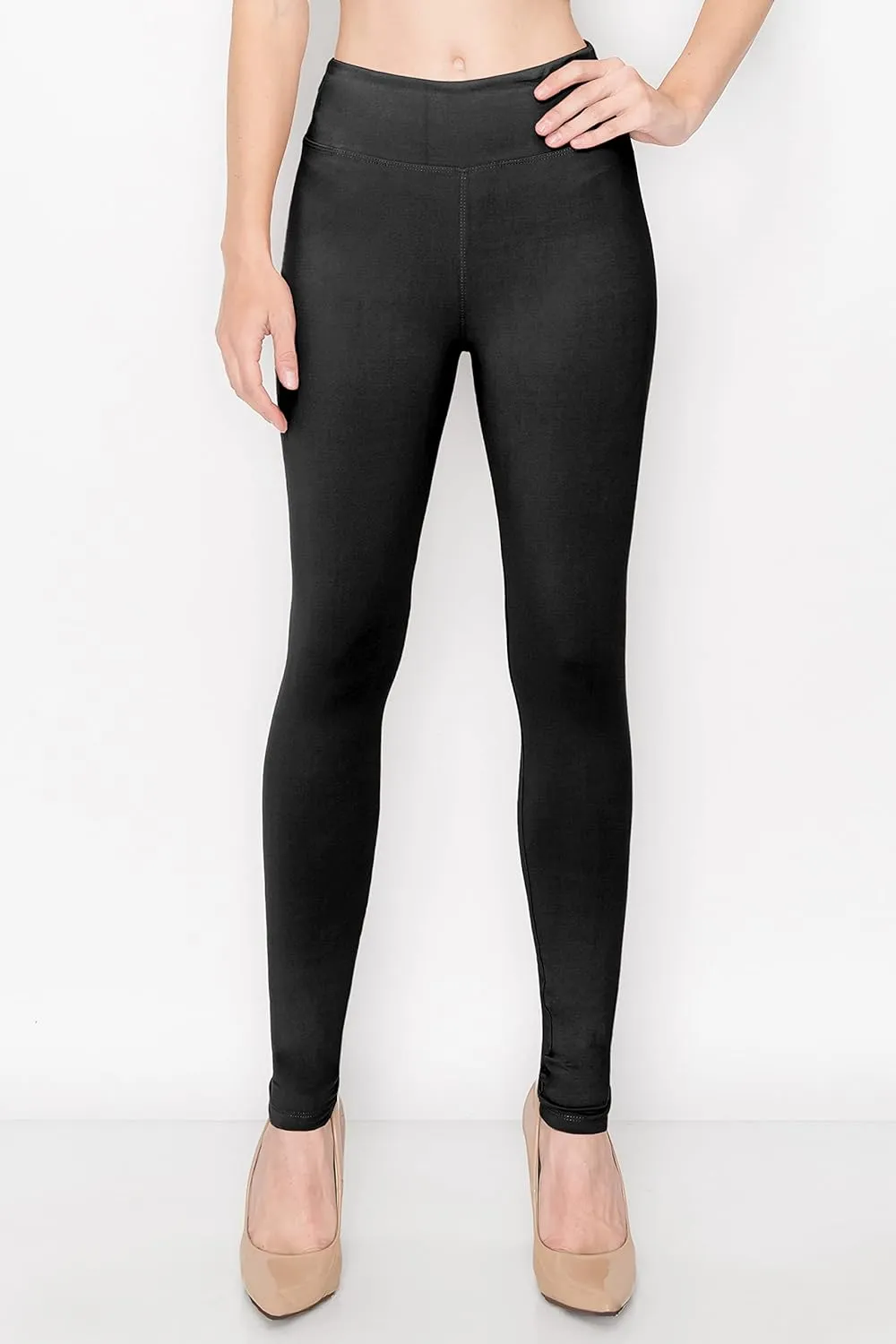 ALWAYS Women's Print Pattern Leggings - Premium Soft Stretch Peach Skin Yoga Pants