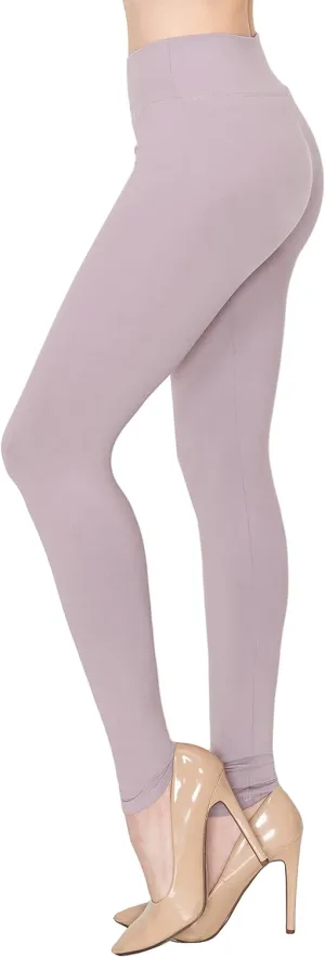 ALWAYS Women's Print Pattern Leggings - Premium Soft Stretch Peach Skin Yoga Pants