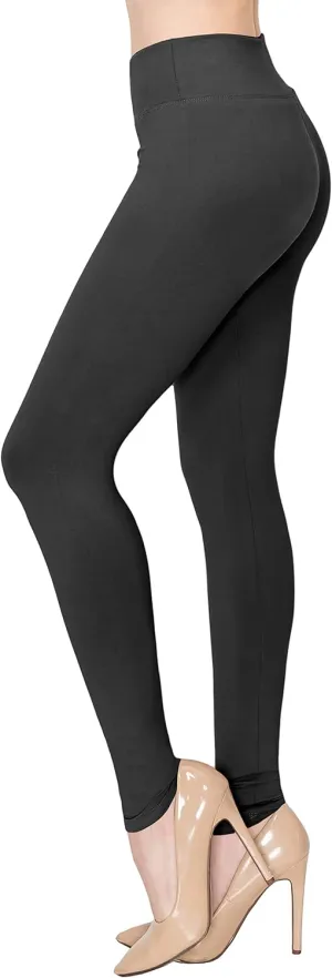 ALWAYS Women's Print Pattern Leggings - Premium Soft Stretch Peach Skin Yoga Pants