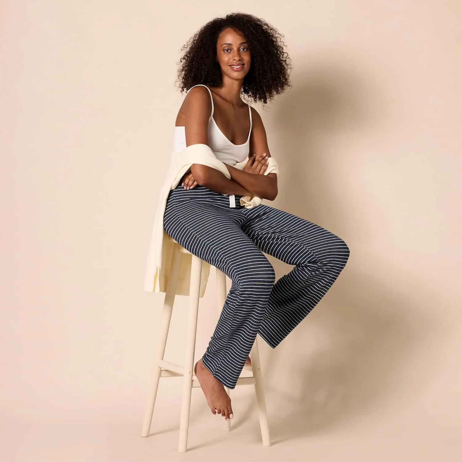 Amazon Essentials Women's Lightweight Lounge Terry Pajama Pant
