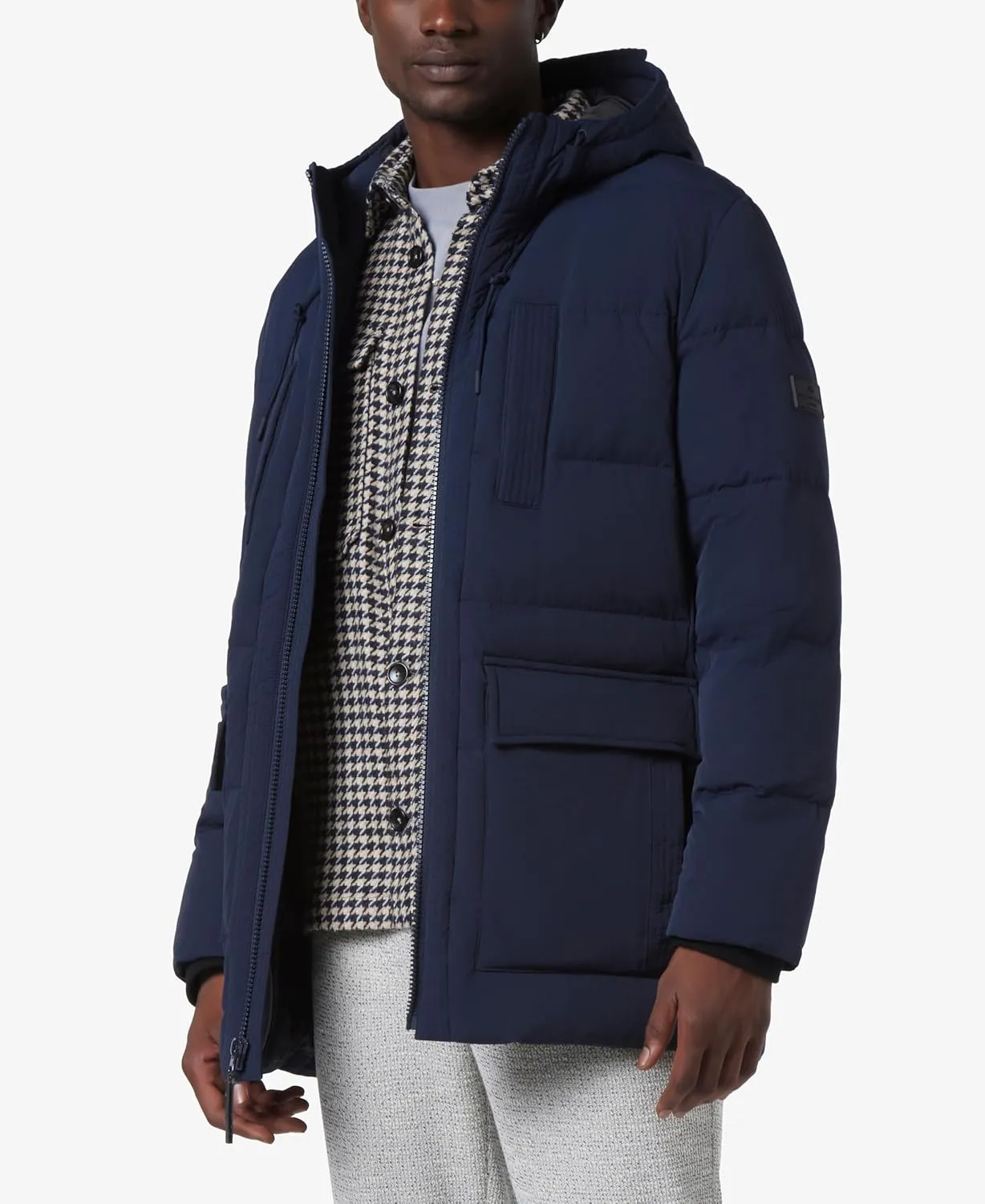 Andrew Marc Men's Mid-Length Puffer Jacket