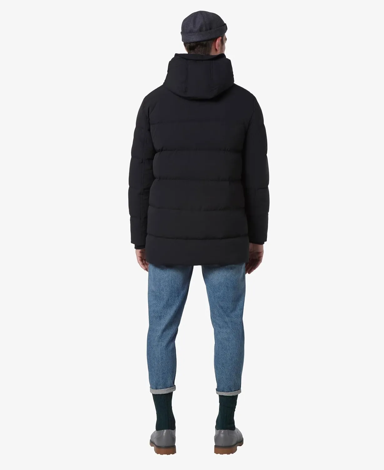 Andrew Marc Men's Mid-Length Puffer Jacket