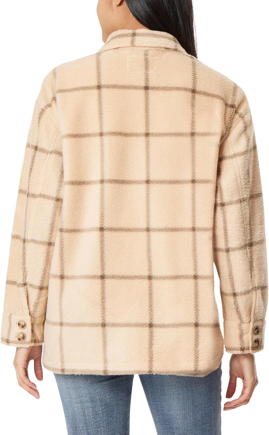 Angels Forever Young Women's Casual Fleece and Plaid Shackets/Jackets