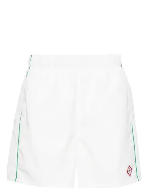 appliqué-logo swim trunks