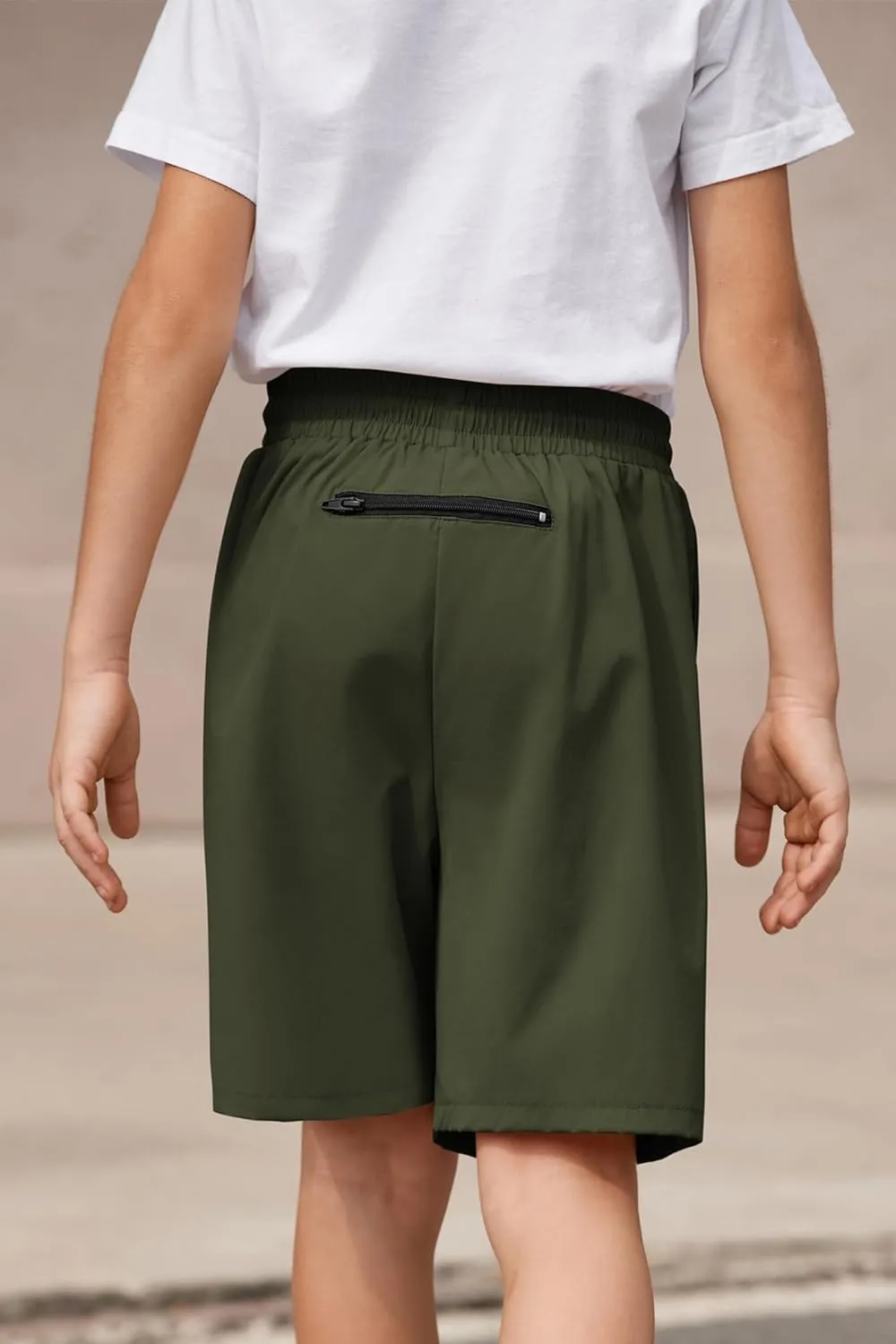 Arshiner Boys Athletic Shorts Kids Youth Quick Dry Shorts