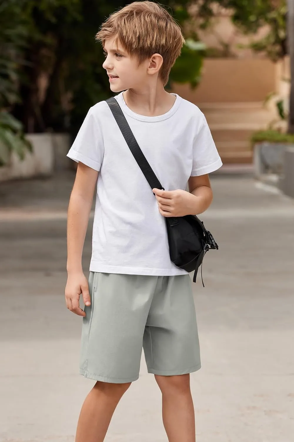 Arshiner Boys Athletic Shorts Kids Youth Quick Dry Shorts