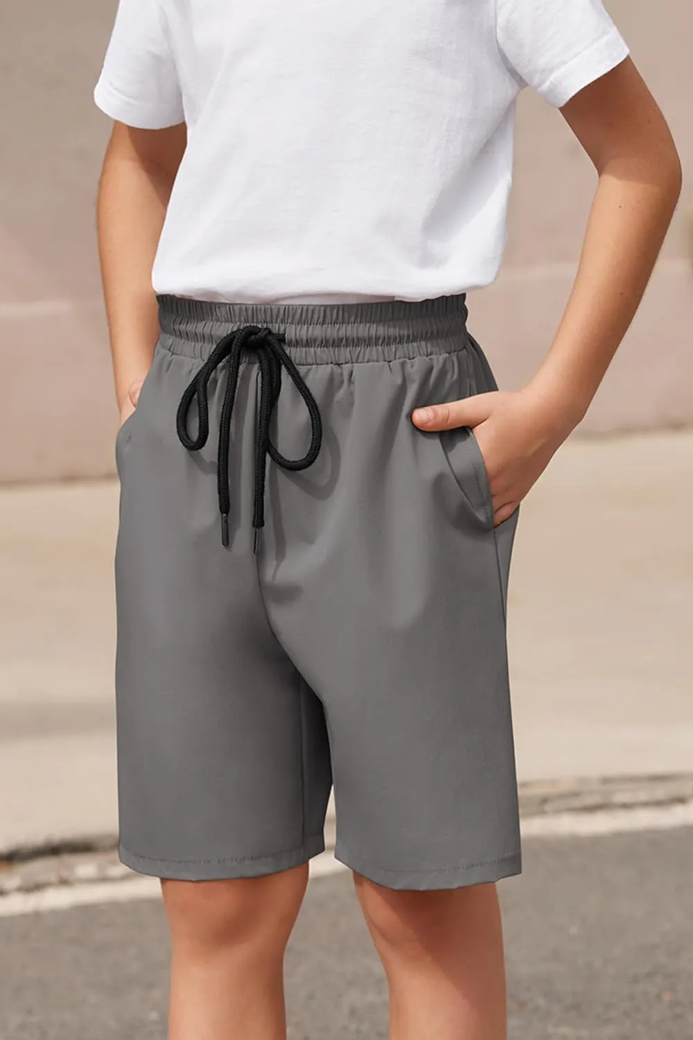 Arshiner Boys Athletic Shorts Kids Youth Quick Dry Shorts