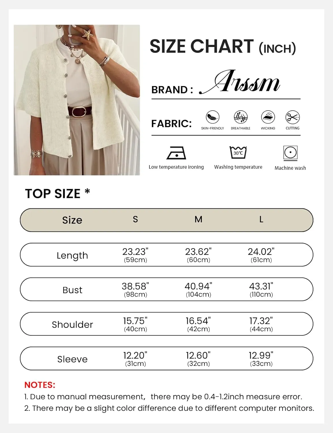 Arssm Women's Knitted Crop Cardigan Y2k Short Sleeve Button Down Cardigan Shirt Ribbed Knit Solid Color Lightweight Outwear