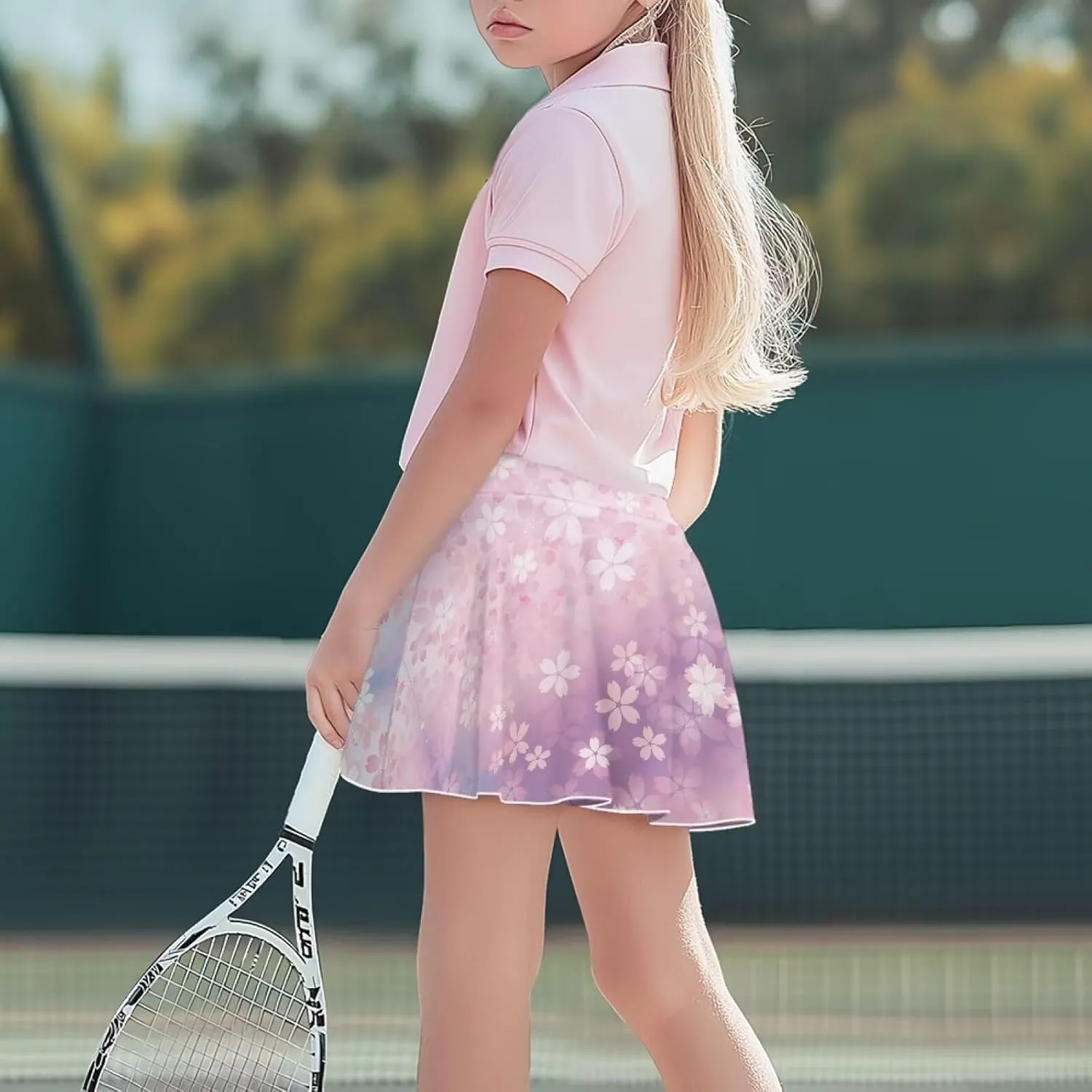 Athletic Skorts for Girls Tennis Skirts with Shorts Golf Sport Skirt with Pockets Casual Daily Wear 5-14Y