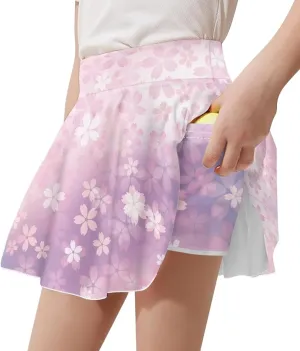 Athletic Skorts for Girls Tennis Skirts with Shorts Golf Sport Skirt with Pockets Casual Daily Wear 5-14Y