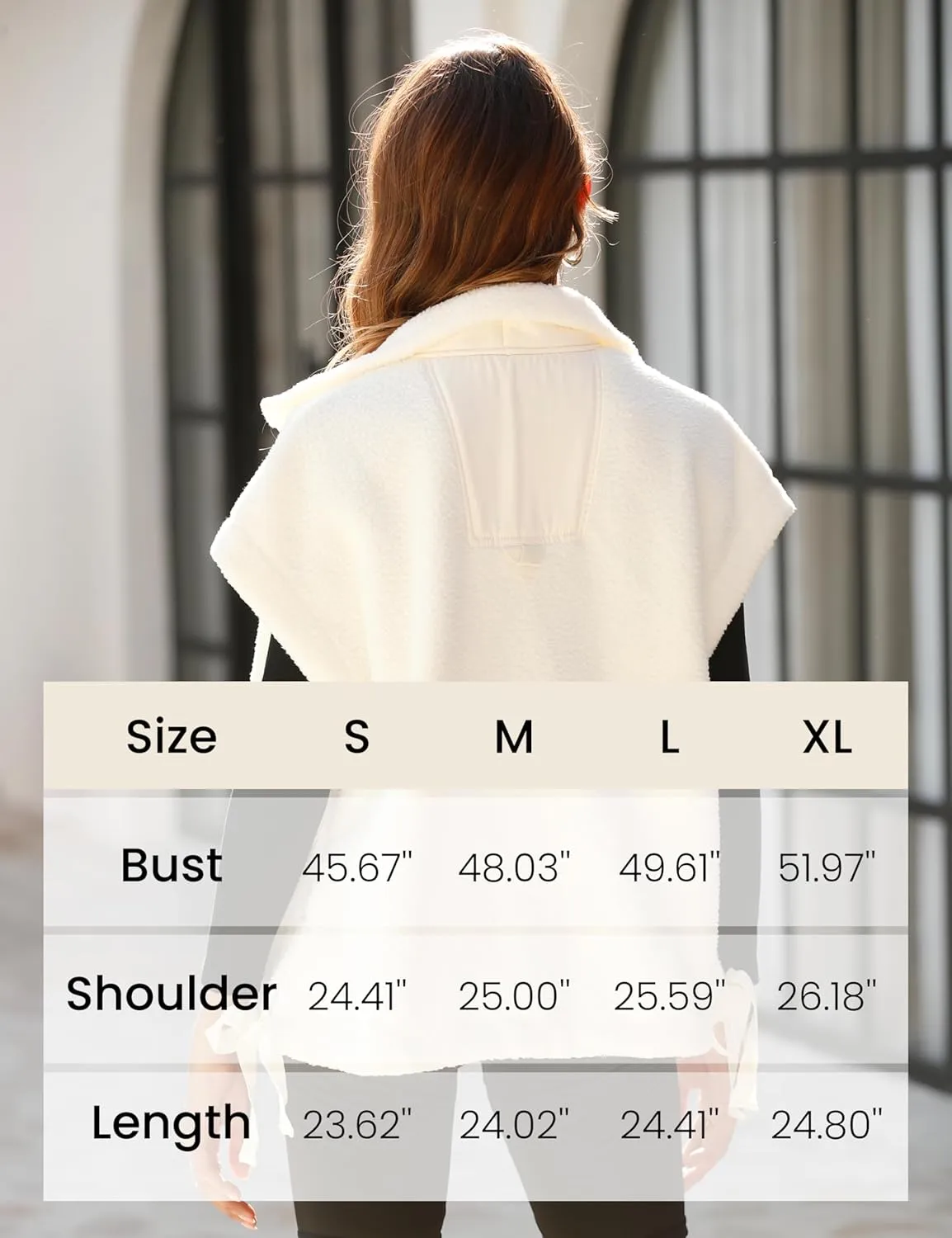Athlisan Womens Fleece Vest Casual Sleeveless Button Down Sherpa Jacket Outerwear with Pockets