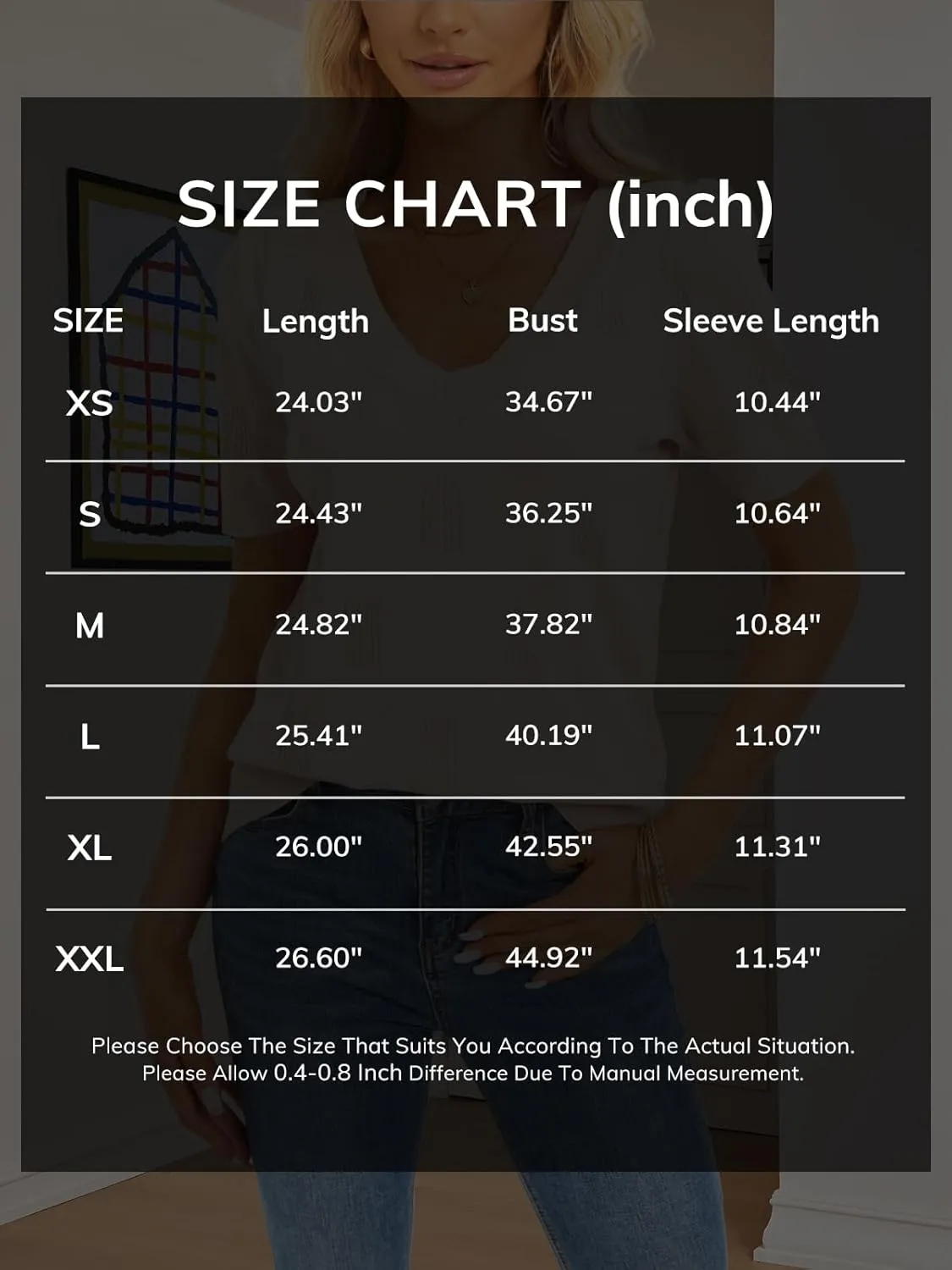ATHMILE Summer Tops for Women 2025 Short Sleeve V Neck Sweaters Dressy Casual Blouses Lightweight Thin Knit Fashion Shirts