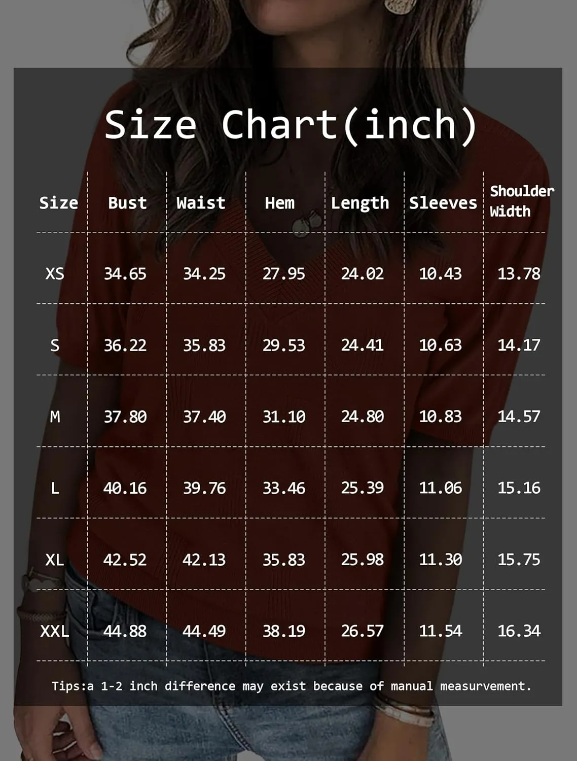 ATHMILE Summer Tops for Women 2025 Short Sleeve V Neck Sweaters Dressy Casual Blouses Lightweight Thin Knit Fashion Shirts