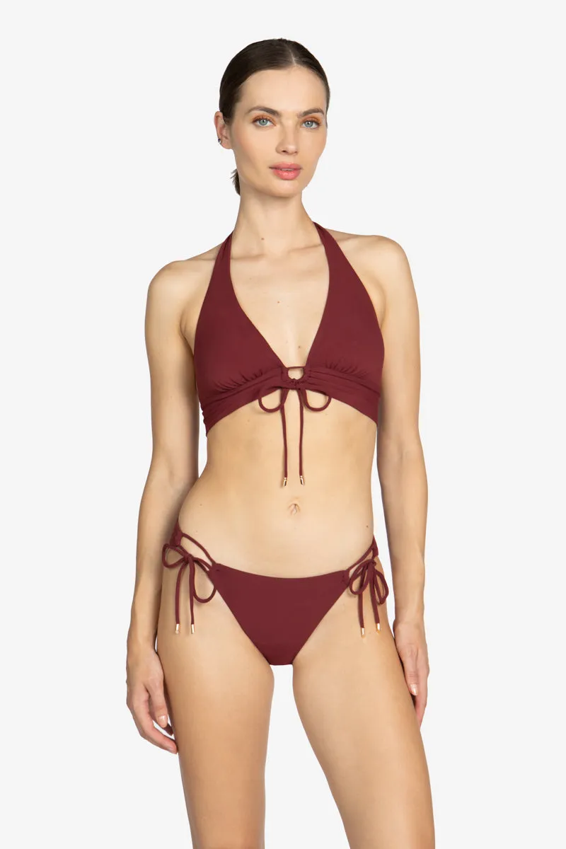 AUBREY D-CUP HALTER BIKINI TOP (FINAL SALE)