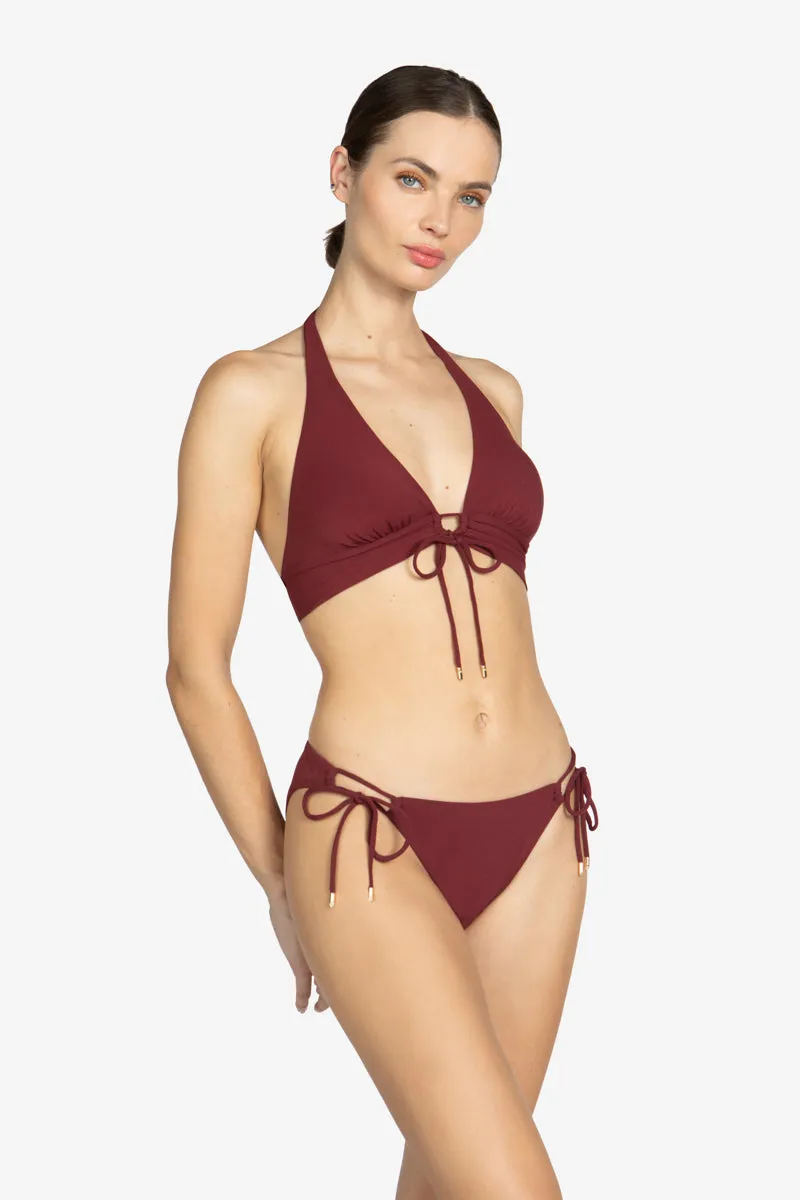 AUBREY D-CUP HALTER BIKINI TOP (FINAL SALE)