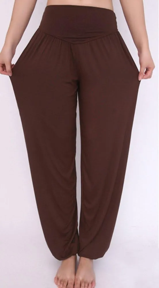 AvaCostume Womens Modal Cotton Soft Yoga Sports Dance Harem Pants