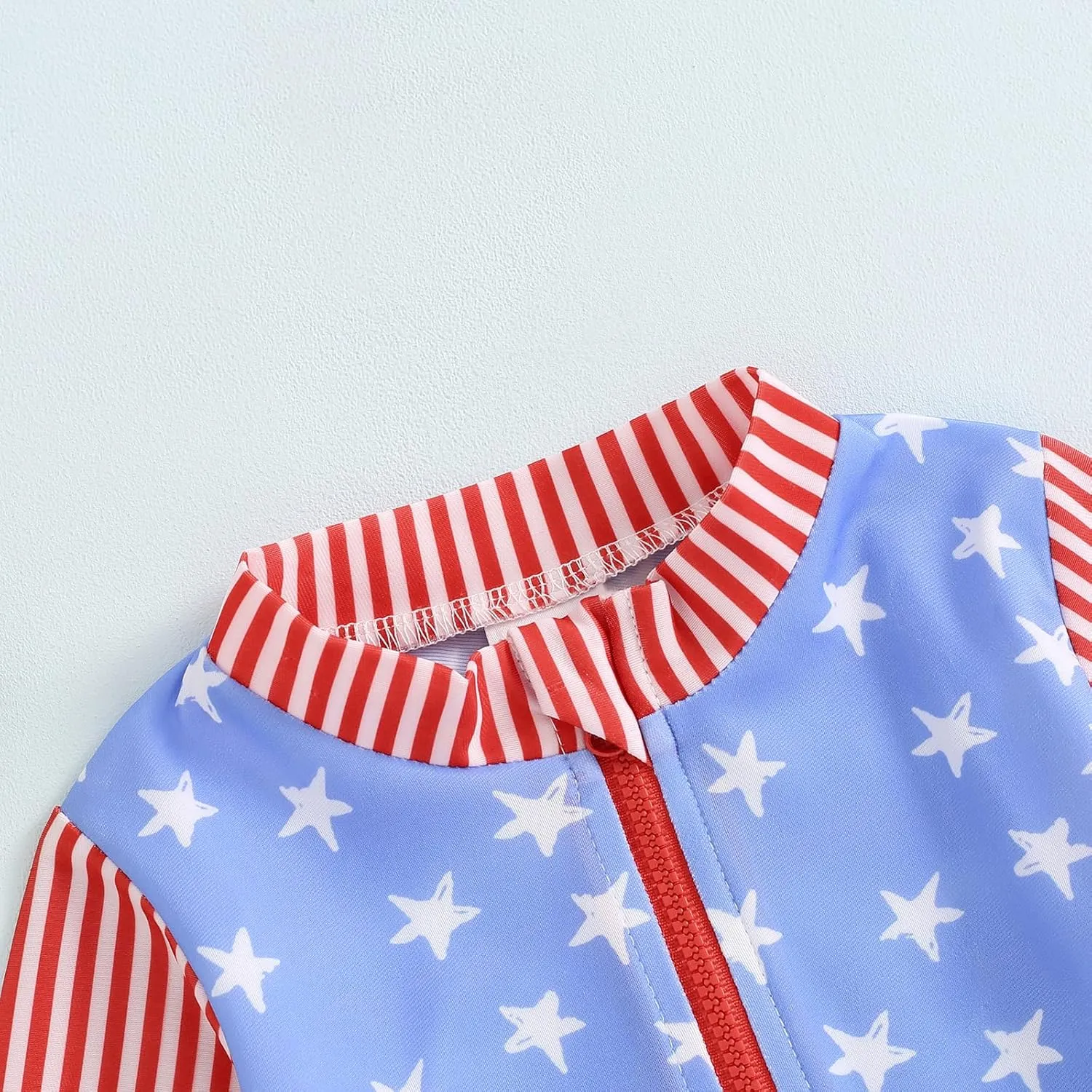 Baby Girl One Piece Swimsuit Floral Long Sleeve Zipper Ruffle Swimwear Rash Guard Beach Bathing Suit Sunsuit