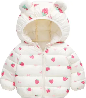 Baby Girls Boys Clothes Winter Coats Toddler Puffer Down Jacket Bear Hoods Infant Outerwear Newborn Kids Cute Outfits