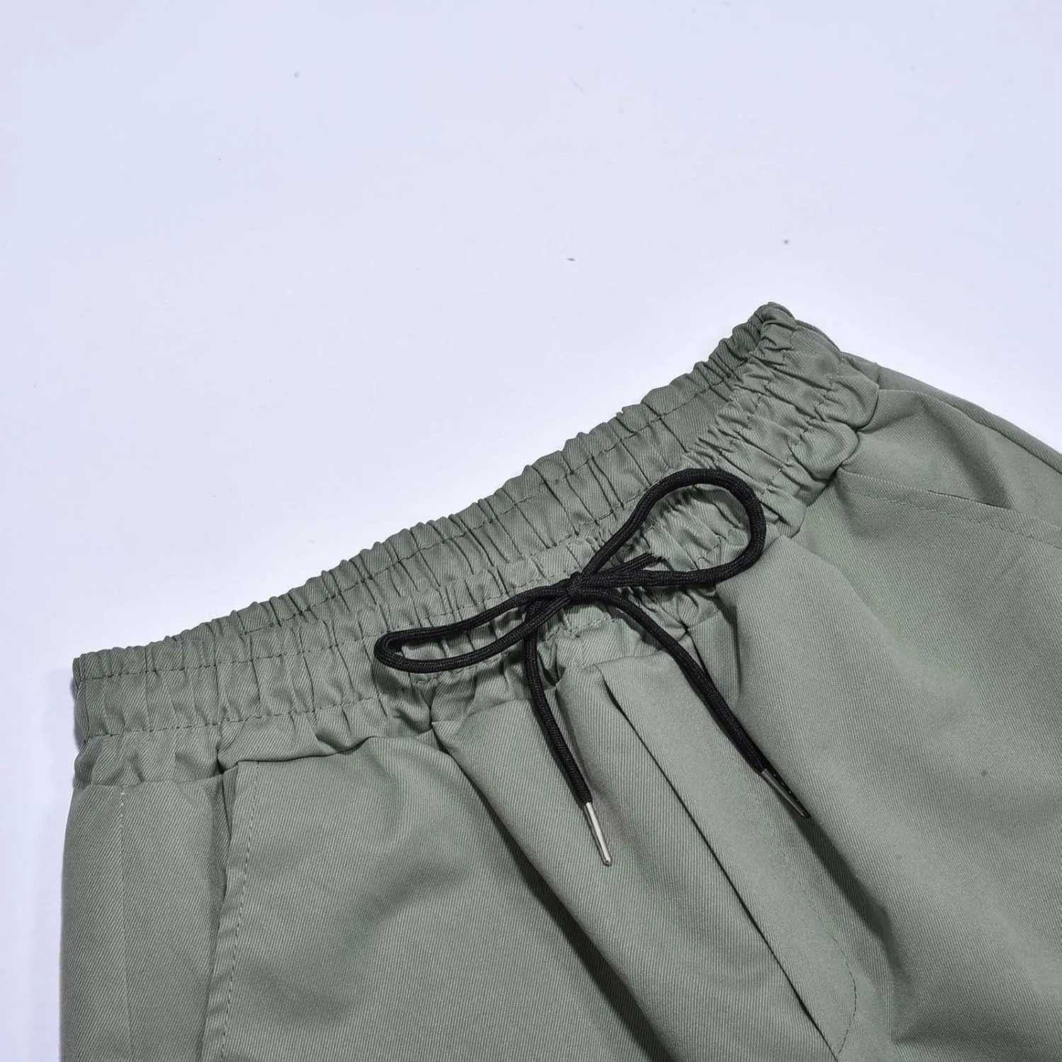 Baggy Cargo Sweatpants for Men, Plus Size Drawstring Waist Joggers with Multi-Pocket Athletic Workout Track Trousers