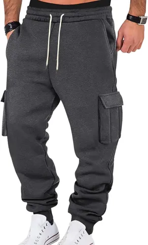 Baggy Mens Sweatpants Loose Fit Lightweight Lounge Pants with Pockets Baggy Fleece Active Joggers