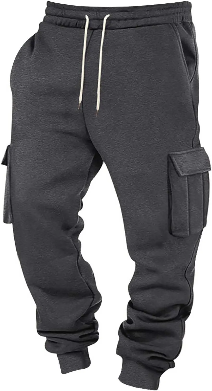 Baggy Mens Sweatpants Loose Fit Lightweight Lounge Pants with Pockets Baggy Fleece Active Joggers