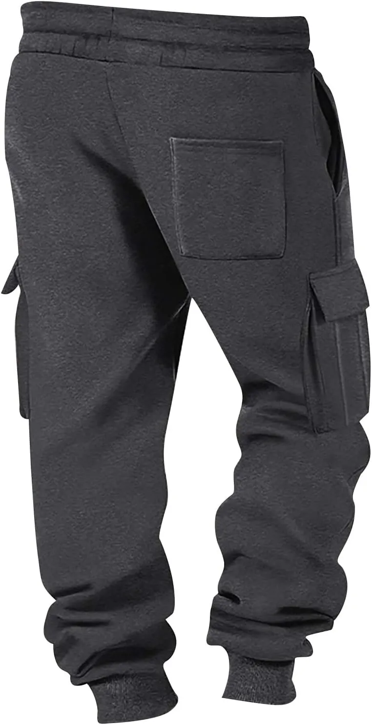 Baggy Mens Sweatpants Loose Fit Lightweight Lounge Pants with Pockets Baggy Fleece Active Joggers