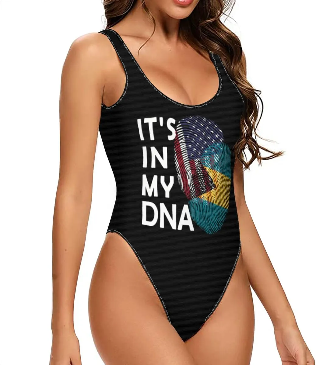 Bahamas Women's One Piece Swimsuit Bathing Suit Scoop U Back Athletic