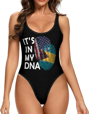 Bahamas Women's One Piece Swimsuit Bathing Suit Scoop U Back Athletic