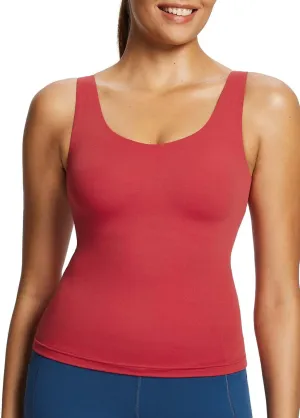 baleaf Freeleaf Women's Longline Sports Bra, Molded Cup Workout Tank Yoga Tops Built in Bra Athletic Camisole